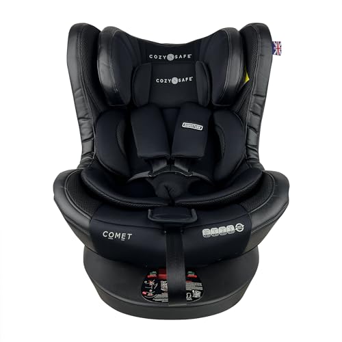 Cozy N Safe Comet 360 Rotation Spin, Baby, Toddler, Child Car Seat, Group 0+/1/2/3 (0-36kg, Birth to 12 Yrs), Rear & Forward Facing, ISOFix, Top Tether, 5-Point Harness, 4 Recline Positions - Black