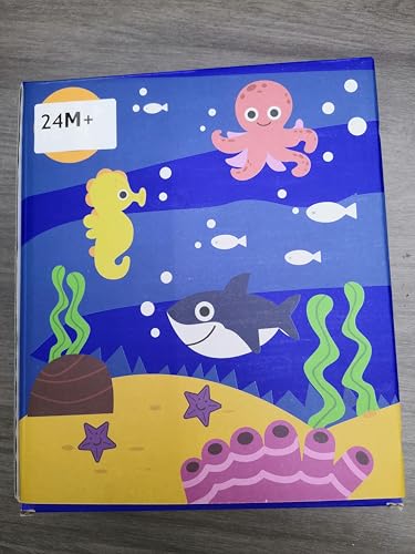 LZDMY Baby Montessori Busy Book for 2 3 Year Olds Boys Girls, Toddlers Educational Sensory Activity Books, Ocean Book Busy Board, Babies Birthday Gifts