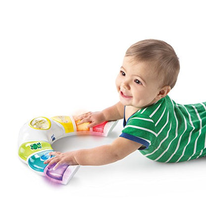 Baby Einstein Glow & Discover Light Bar musical activity station with colorful lights, buttons, and tummy time features for infants 3 months+
