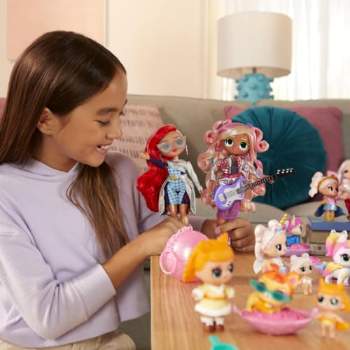 L.O.L. Surprise! OMG Rockstar doll with fashionable outfits and accessories, featuring clues and surprises in the Eye Spy series.