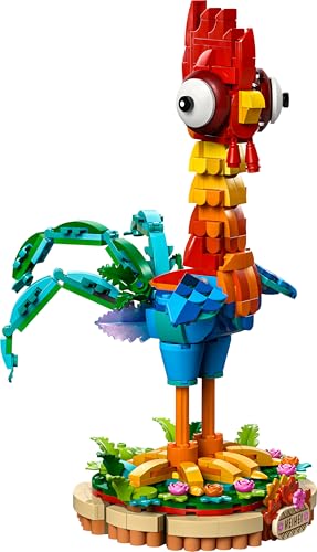 LEGO | Disney Moana 2 Heihei Building Toy - Play and Display Animal Figure with a Rotating Head, Posable Wings & Tail Feathers plus a Stand - Birthday Gift for 9+ Year Old Girls - 43272