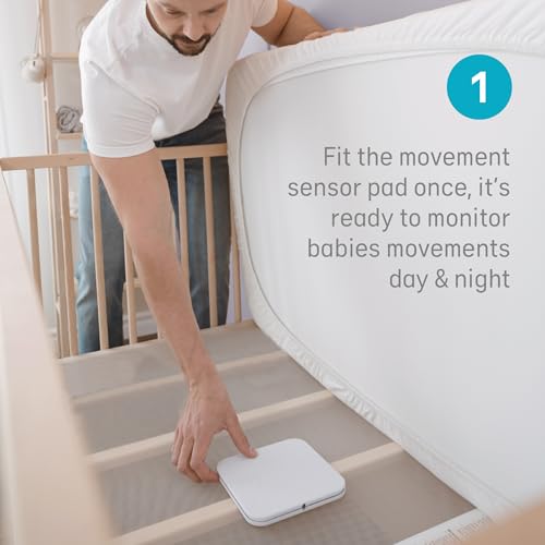 Angelcare AC25-1 movement monitor with video and sound, non-wifi, medically certified, provides reassurance without wearable devices.
