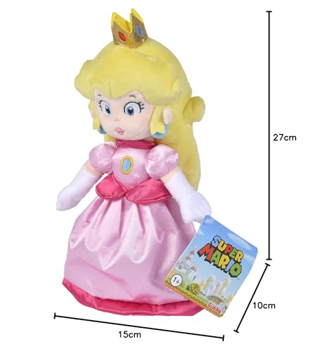 Simba Official Nintendo SUPER MARIO PEACH PLUSH 30CM plush soft toy for kids, fan favourite gift