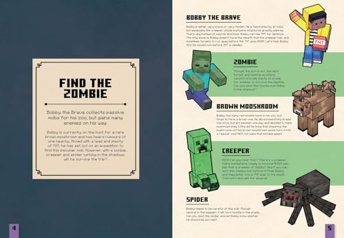 Minecraft Where’s the Zombie?: A search-and-find official Minecraft illustrated children’s book – the perfect Christmas stocking filler for kids aged 6, 7, 8, 9 and 10!