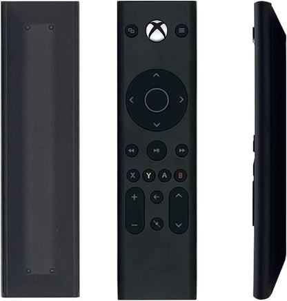 Plauduct media remote control for Xbox One, Xbox Series X, S consoles, featuring buttons for media playback and navigation.