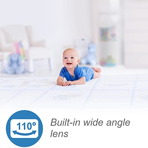 VTech RM7764-2HD baby monitor with two cameras, 7-inch HD display, night vision, remote access, pan-tilt, zoom, and two-way talk.
