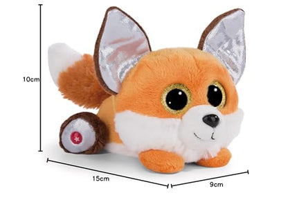 NICI 49235 Fuchs Cuddly GLUBSCHIS Fox Runizzi 15cm Orange Lying-Sustainable Made Plush, Cute Soft Toy to Cuddle and Play with, for Children & Adults, Gift idea, 15 cm