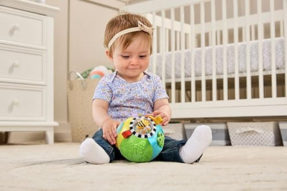 VTech Baby Animal Discoveries Ball, Interactive Baby Toy with Lights, Shapes, Fun Sound Effects, Different Textures for Sensory Play, Gift for Ages 3, 6, 9, 12 Months +, English Version