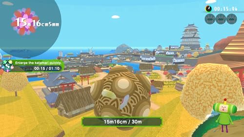 PlayStation 5 game case for Once Upon a Katamari by Bandai Namco, featuring colorful artwork with characters and a rolling katamari ball.