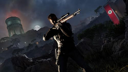 PlayStation 5 game case for Sniper Elite: Resistance by Fireshine Games, featuring artwork and game title on the cover.