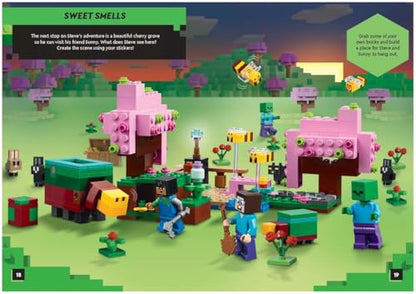 LEGO® Minecraft®: Steve’s Netherite Adventure Search & Find Sticker Activity (with Steve minifigure and sword) (LEGO® Search and Find)