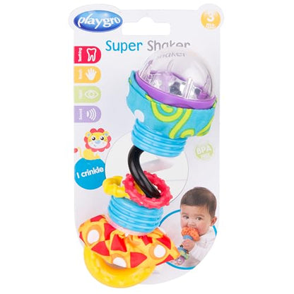 Playgro Rattle Super Shaker, from 3 Months, Multicoloured