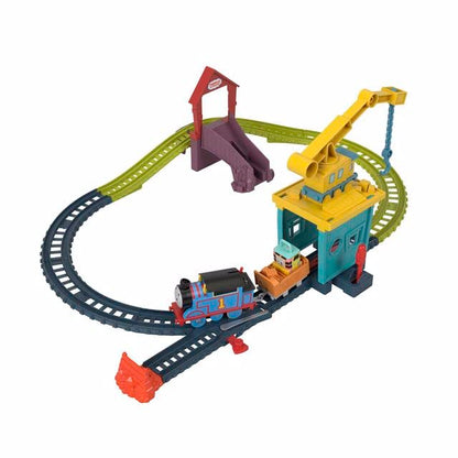 Thomas & Friends Motorized Toy Train Set Fix 'em Up Friends with Carly the Crane & Sandy the Rail Speeder for Preschool Kids Ages 3+ Years, HDY58, Nicht Zutreffend