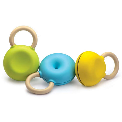 Halilit Triola Baby Musical Sensory Gift Set. Quality Pastel Coloured Musical Instrument Shakers for Babies Toddlers and Children. BPA Free 3 months +