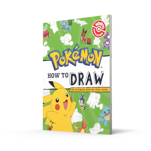 Official guide by Farshore showing how to draw Pokémon characters, including Pikachu and friends, with step-by-step illustrations.