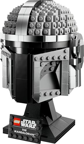 LEGO Star Wars The Mandalorian Helmet Model Building Kit, Collectible Display Set for Adults, Gift Idea for Men, Women, Him or Her 75328
