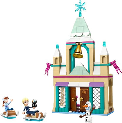 LEGO ǀ Disney Princess Arendelle Frozen Castle Toy - Building Set incl. Anna & Elsa Mini Dolls plus Olaf & Penguin Figures - Gift for 5+ Year Old Girls - 43265