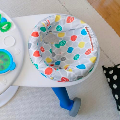 Baby Einstein Around We Grow 4-in-1 walker and activity center for babies 6 months and up, featuring colorful toys and learning features.