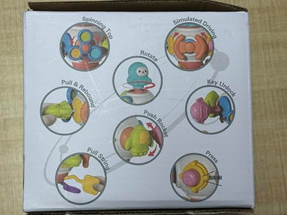 AiTuiTui Baby Montessori Toys for 2 3 Years Boys Girls, Activity Cube Sensory Toys for Toddlers Travelling, Motor Skills Busy Cube Toy for 18 Months Infant Birthday Gifts