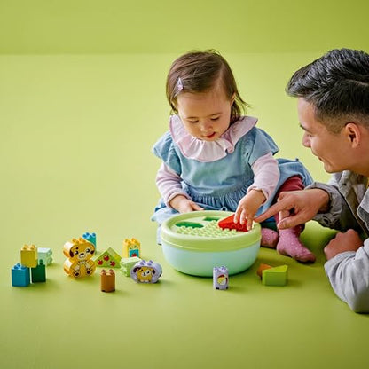 LEGO DUPLO Shape Sorter: Puppy House - Educational Sorting Toy for Toddlers, with Colourful Bricks in Various Shapes - Fine Motor Skill Development Set for 18 Month Old Girls & Boys - 10441