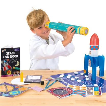 Galt Space Lab STEM craft kit for kids with experiments, rocket launch, constellation creation, and science activities for children aged 6+