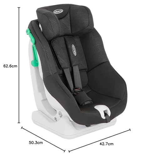 Graco Extend LX R129 Convertible Car Seat, Rearward Facing for Longer from Birth to Approx. 4 Years (40-105cm). Forward Facing from 15 Months to Approx. 4 Years (76-105cm), Midnight Fashion