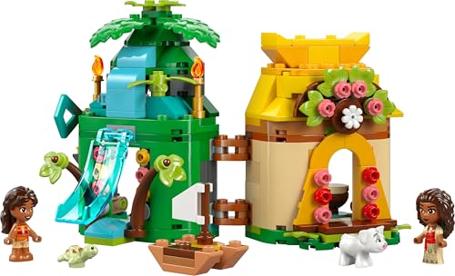 LEGO | Disney Moana 2 Moana's Island Fun - Building Toy for 5+ Year Old Girls, with a House, Waterfall Slide & 2 Micro Dolls incl. Simea - Collectible Birthday Gift for Fans - 43260