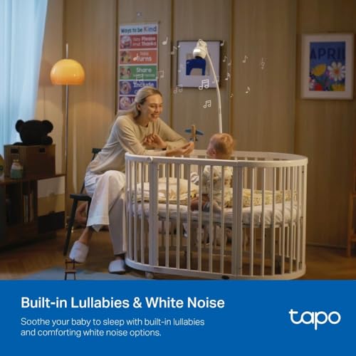Tapo C840 2K 4MP dual-lens baby monitor security camera with 360° tracking, night vision, AI detection, and indoor home security.