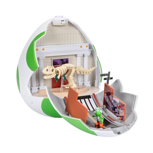 Super Mario Galaxy Yoshi Egg playset with 1.5-inch action figures, interactive Mario Bros. Movie toy, includes mini figures, ages 3+