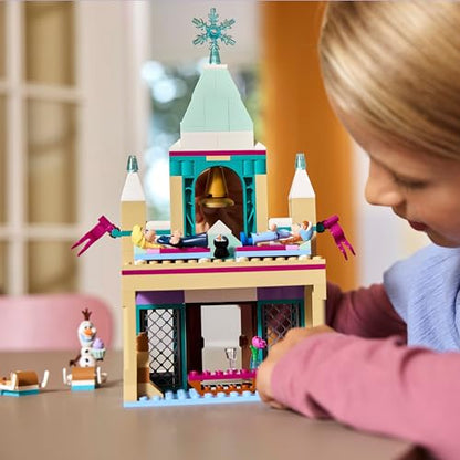 LEGO ǀ Disney Princess Arendelle Frozen Castle Toy - Building Set incl. Anna & Elsa Mini Dolls plus Olaf & Penguin Figures - Gift for 5+ Year Old Girls - 43265