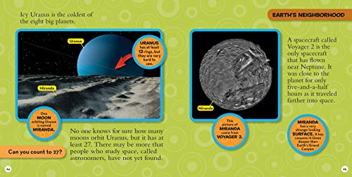 Usborne Little Kids First Big Book of Space by National Geographic Kids, colorful illustrated pages showing planets and space exploration.