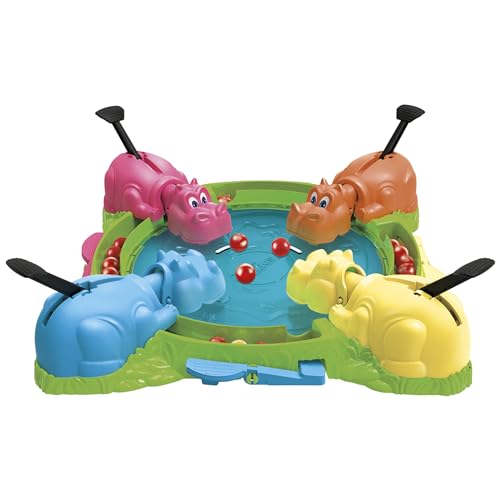Hasbro Gaming Hungry Hungry Hippos Marble-Chomping Game for Kids, Fast-Paced Family Board Game with 4 Hippos & Marbles, Party Game for 2–4 Players, Ages 4+, Secret Santa Gift