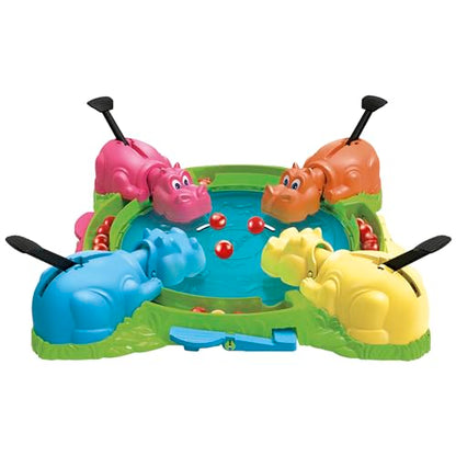 Hasbro Gaming Hungry Hungry Hippos Marble-Chomping Game for Kids, Fast-Paced Family Board Game with 4 Hippos & Marbles, Party Game for 2–4 Players, Ages 4+, Secret Santa Gift