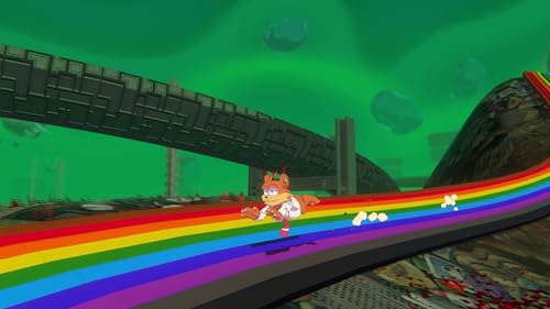 Bubsy 4D Pawsome Edition game for Switch by Atari, showing colorful game cover with Bubsy character and vibrant artwork.