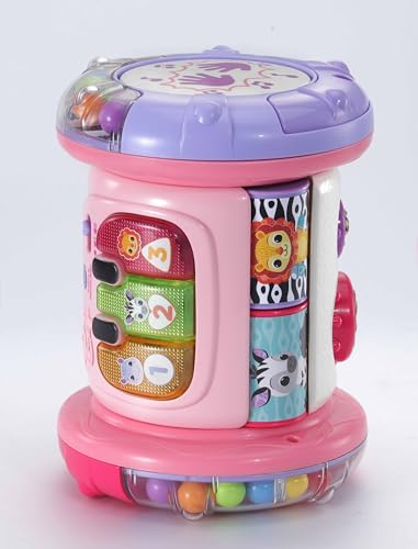 VTech Baby Explore & Discover Roller, Interactive Baby Toy with Gears, Rollers, Beads, Lights & Music, Roll & Push Gift for Infants 6, 9, 12 months +, English Version