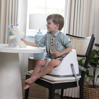 Ingenuity, Baby Base 2-in-1 Seat, Night Sky, Booster Chair, Dining and Feeding Seat for Toddlers, Easy to Clean with Removable and Self-Storing Tray, Ages 6 Months+