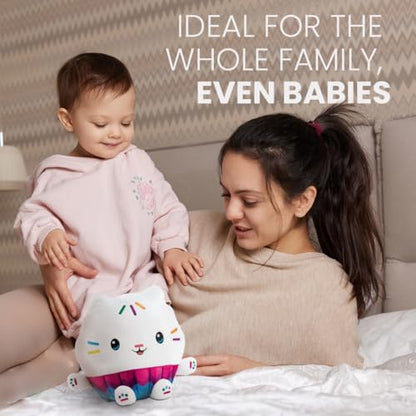 BIOSYNEX - Gabby's Dollhouse Heatable Plushies – Microwave Warm Cuddle Toy with Removable Clay Bead Pouch - Gentle and Comforting Warmth - Machine Washable and Safe from Birth (Cakey)