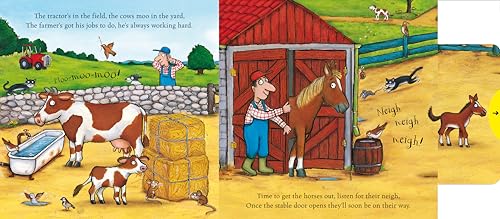 On the Farm: A push pull slide board book for toddlers, from the illustrator of The Gruffalo (Campbell Axel Scheffler, 5)