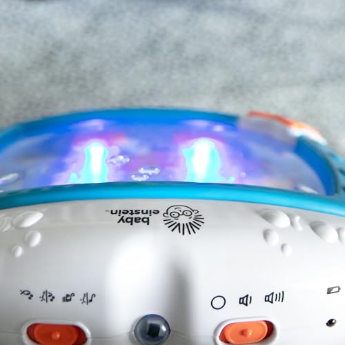 Baby Einstein Sea Dreams Soother crib toy with remote, calming lights and melodies for newborns and infants.