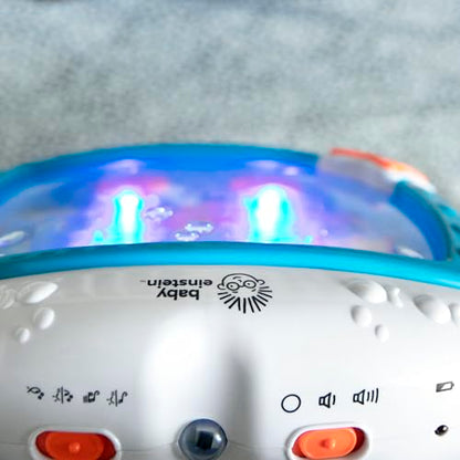 Baby Einstein Sea Dreams Soother crib toy with remote, calming lights and melodies for newborns and infants.