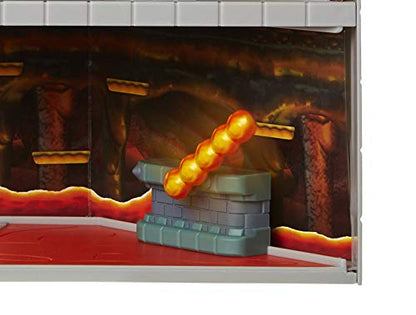 Nintendo Super Mario Deluxe Bowser's Castle Playset with 2.5" Exclusive Articulated Bowser Action Figure, Interactive Play Set with Authentic in-Game Sounds