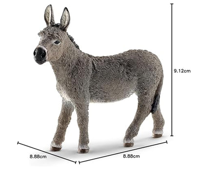 SCHLEICH 13772 Donkey Farm World Toy Figurine for children aged 3-8 Years