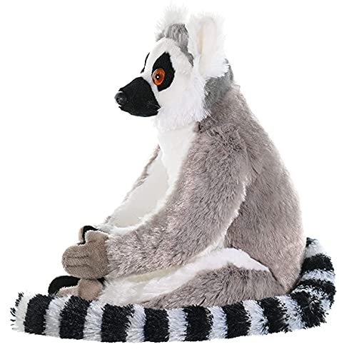 Wild Republic Ring Tailed Lemur Plush Soft Toy, Cuddlekins Cuddly Toys, Gifts for Kids 30 cm