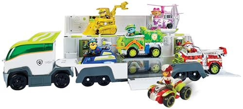 Paw Patrol Jungle Pups, Transforming PAW Patroller, Ryder Action Figure, ATV Toy Car, Vehicle Lift and Sound Effects, Kids’ Toys for Boys and Girls Aged 3+