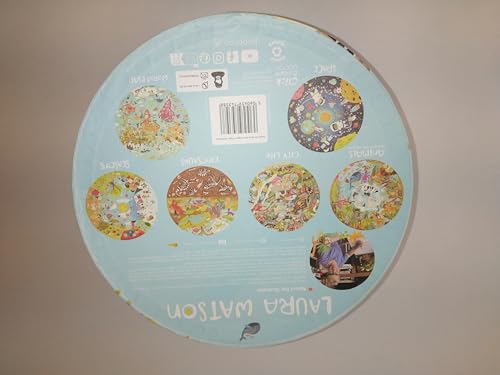 Boppi puzzles for 5+ year olds / 150 Piece Round Circle Jigsaw Puzzles for Kids Aged 5-8 Made with 100% Recycled Card – World Map