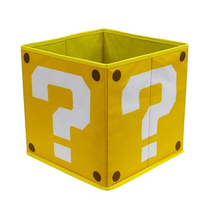 Nintendo Super Mario storage boxes by Character World, foldable cubes featuring Mario and Luigi faces, ideal for children's room organization.
