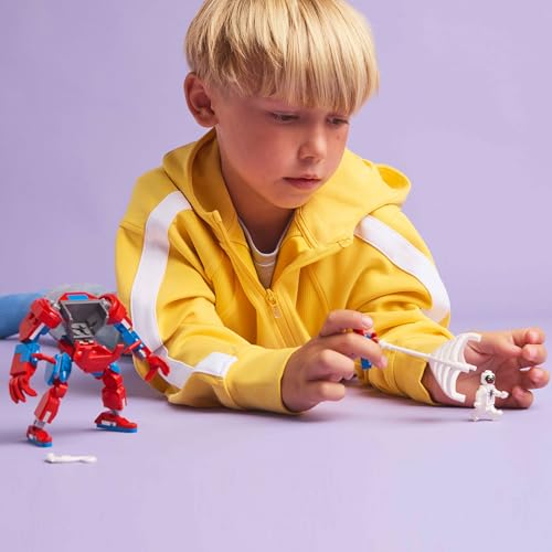 LEGO Marvel Spider-Man Mech and Anti-Venom building set with two minifigures for imaginative play.