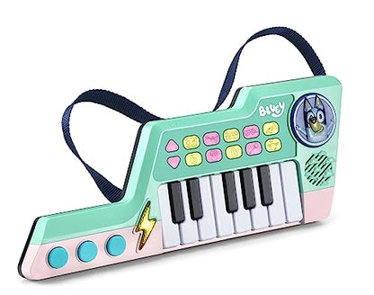 VTech Bluey Keytar, Official Bluey Toy with 5 Instrument Sounds, Phrases, Sound Effects & Melodies, Interactive Musical Toy for Kids 3, 4, 5+ Years, English Version