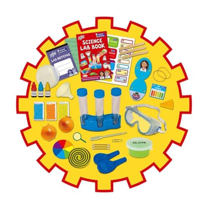 Galt Science Lab kit for kids with science experiments, including kaleidoscope, lava lamp, and bouncy ball, for children aged 6+