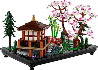 LEGO 10315 Icons Tranquil Garden, Botanical Zen Garden Kit for Adults with Lotus Flowers, Customisable Desk Decoration, Inspired by Japanese Traditions, Mindful Gardening Gift for Women, Men